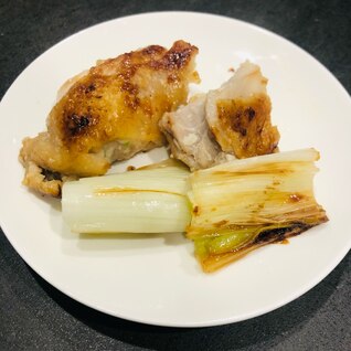 鶏とネギの塩麹焼き